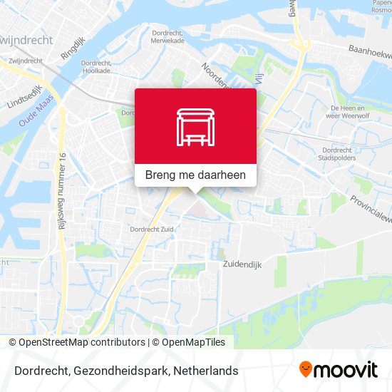 Dordrecht, Gezondheidspark kaart