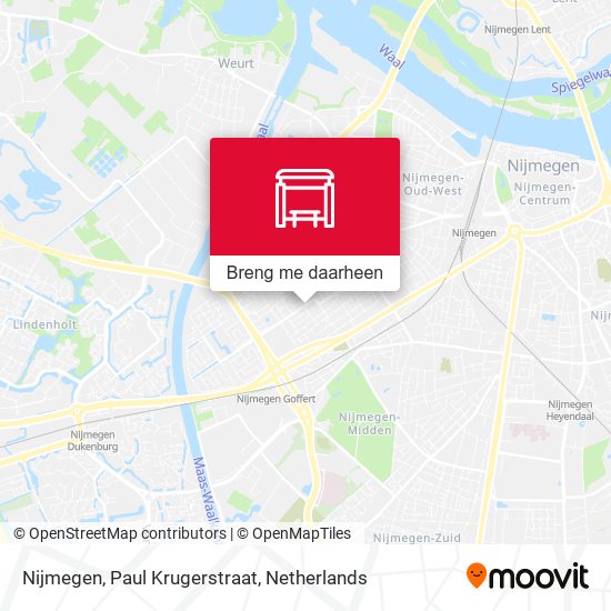 Nijmegen, Paul Krugerstraat kaart