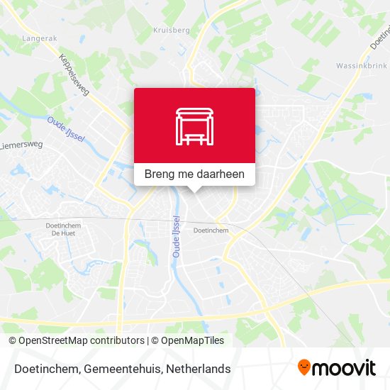 Doetinchem, Gemeentehuis kaart
