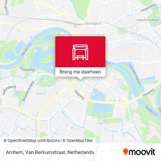 Arnhem, Van Berkumstraat kaart