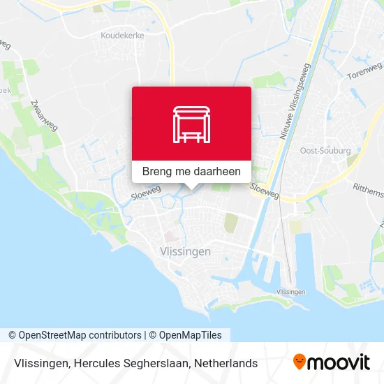 Vlissingen, Hercules Segherslaan kaart
