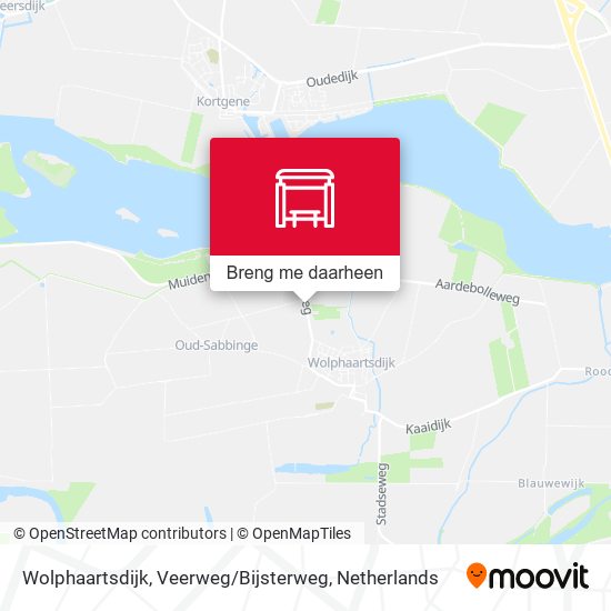 Wolphaartsdijk, Veerweg / Bijsterweg kaart
