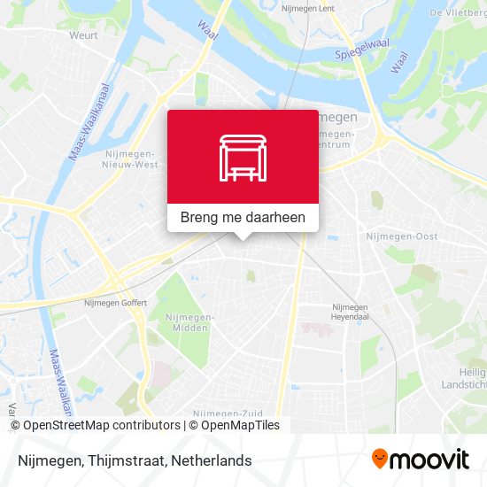 Nijmegen, Thijmstraat kaart