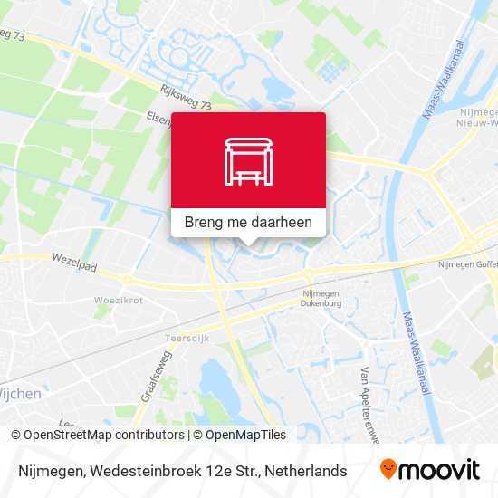 Nijmegen, Wedesteinbroek 12e Str. kaart