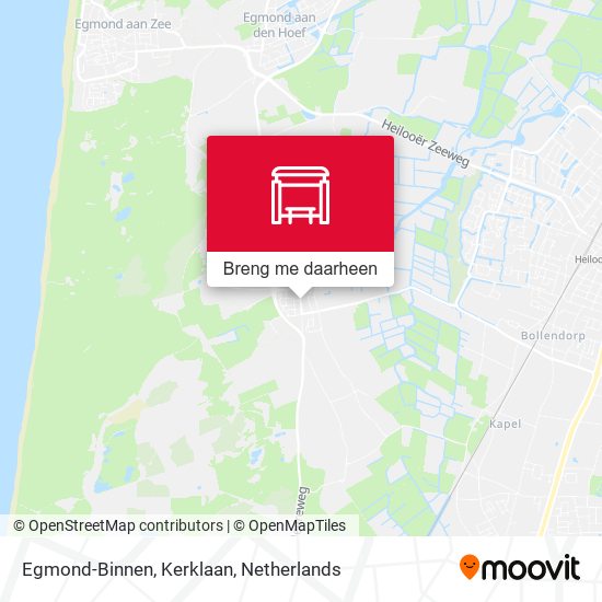 Egmond-Binnen, Kerklaan kaart
