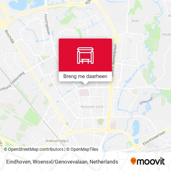 Eindhoven, Woensxl / Genovevalaan kaart