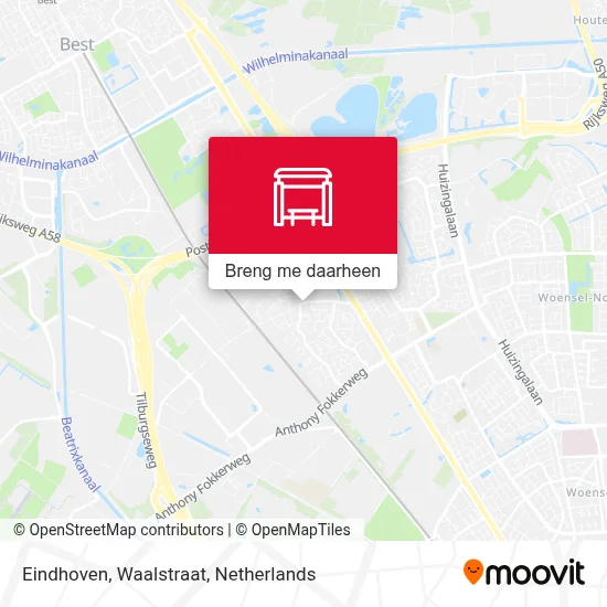 Eindhoven, Waalstraat kaart