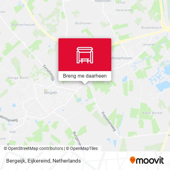 Bergeijk, Eijkereind kaart