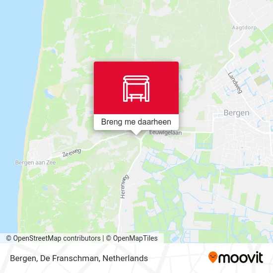 Bergen, De Franschman kaart