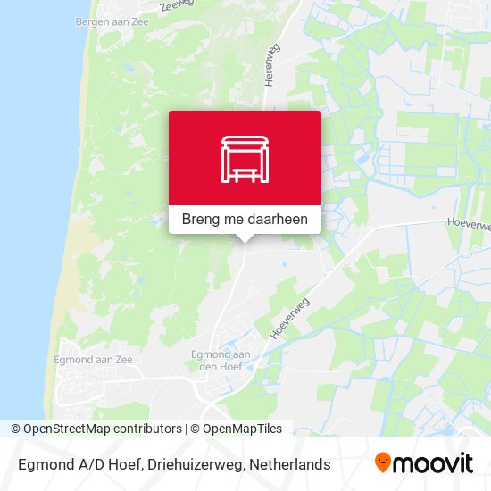 Egmond A/D Hoef, Driehuizerweg kaart