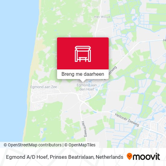 Egmond A / D Hoef, Prinses Beatrixlaan kaart
