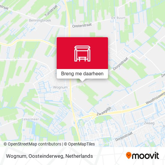 Wognum, Oosteinderweg kaart