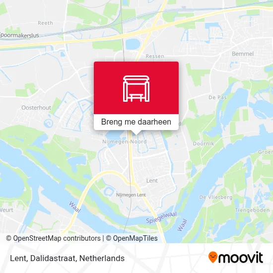 Lent, Dalidastraat kaart