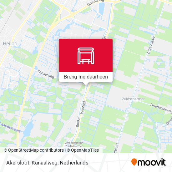 Akersloot, Kanaalweg kaart