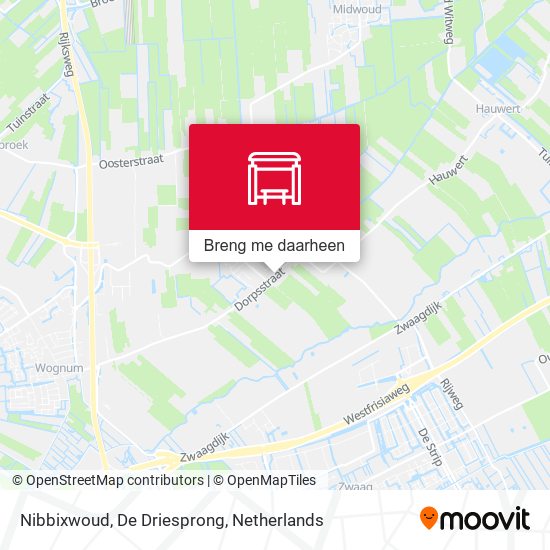 Nibbixwoud, De Driesprong kaart