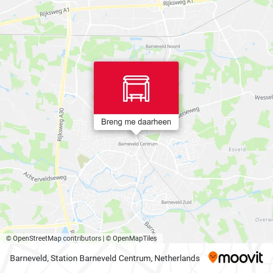 Barneveld, Station Barneveld Centrum kaart