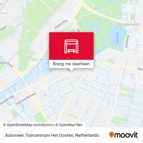 Aalsmeer, Tuincentrum Het Oosten kaart
