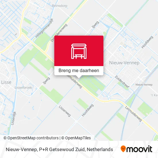 Nieuw-Vennep, P+R Getsewoud Zuid kaart