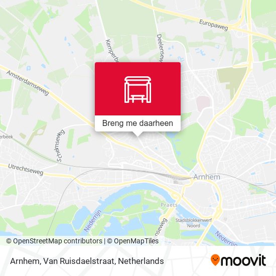 Arnhem, Van Ruisdaelstraat kaart