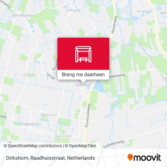 Dirkshorn, Raadhuisstraat kaart