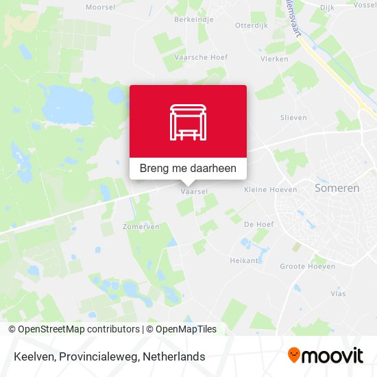 Keelven, Provincialeweg kaart