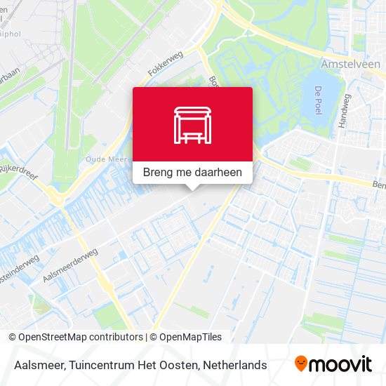 Aalsmeer, Tuincentrum Het Oosten kaart