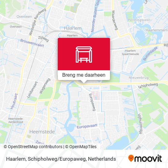 Haarlem, Schipholweg/Europaweg kaart
