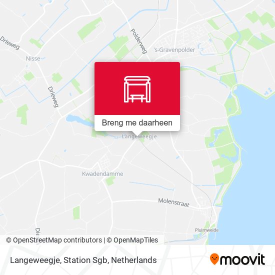 Langeweegje, Station Sgb kaart