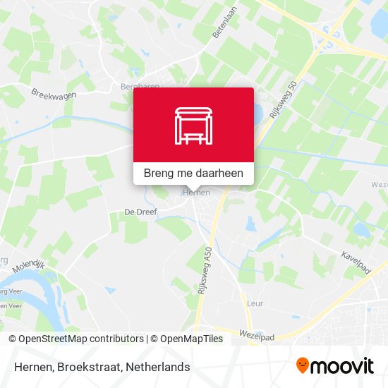 Hernen, Broekstraat kaart