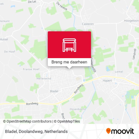 Bladel, Doolandweg kaart