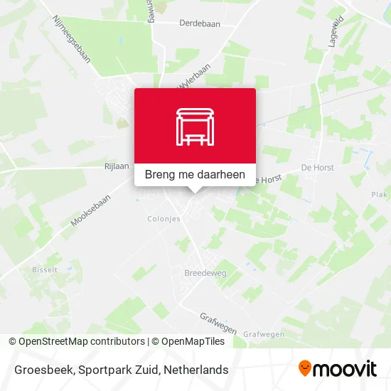 Groesbeek, Sportpark Zuid kaart