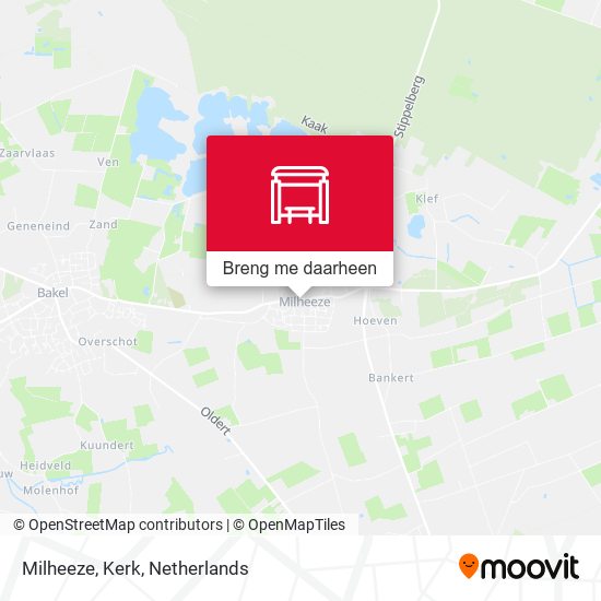 Milheeze, Kerk kaart