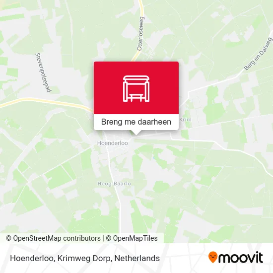 Hoenderloo, Krimweg Dorp kaart