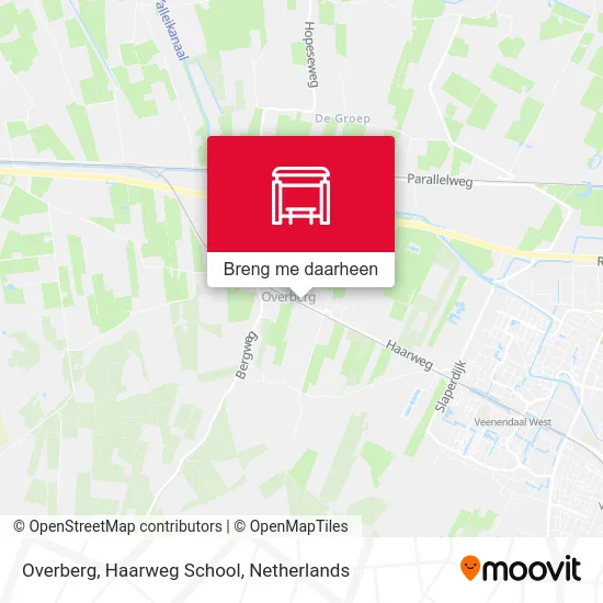 Overberg, Haarweg School kaart