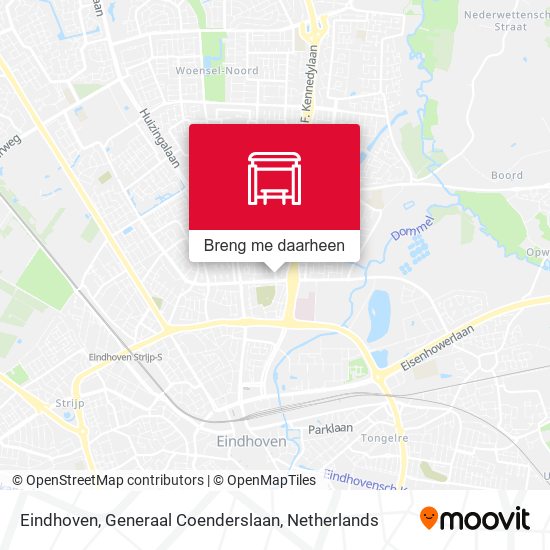 Eindhoven, Generaal Coenderslaan kaart