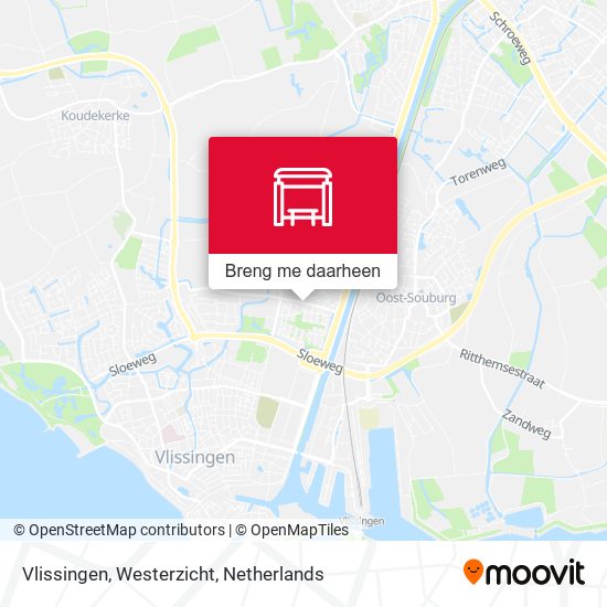 Vlissingen, Westerzicht kaart