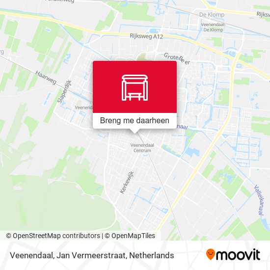 Veenendaal, Jan Vermeerstraat kaart