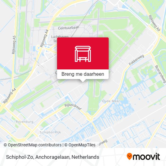 Schiphol-Zo, Anchoragelaan kaart