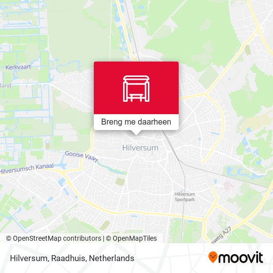 Hilversum, Raadhuis kaart
