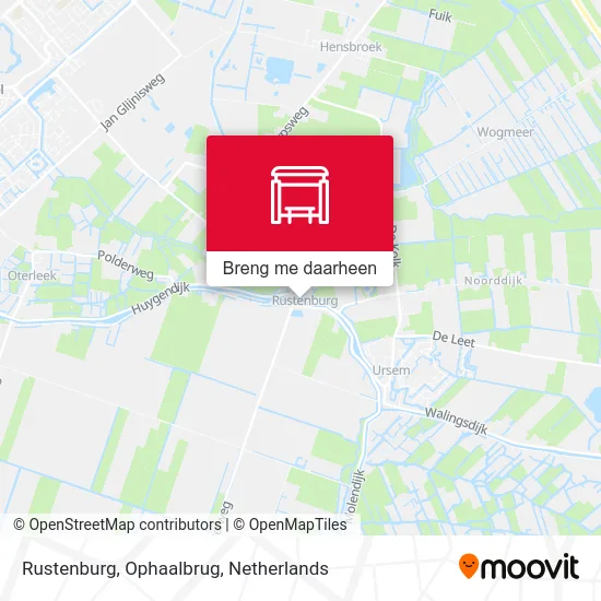 Rustenburg, Ophaalbrug kaart