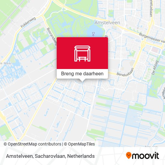 Amstelveen, Sacharovlaan kaart