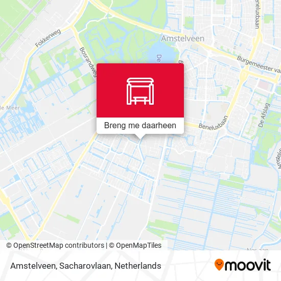 Amstelveen, Sacharovlaan kaart