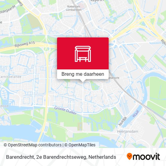 Barendrecht, 2e Barendrechtseweg kaart