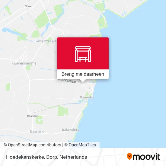 Hoedekenskerke, Dorp kaart