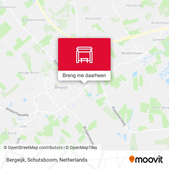 Bergeijk, Schutsboom kaart