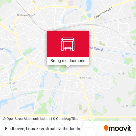 Eindhoven, Looiakkerstraat kaart