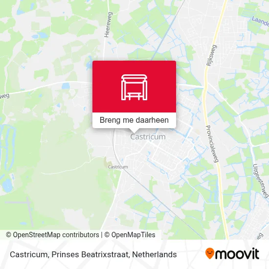 Castricum, Prinses Beatrixstraat kaart