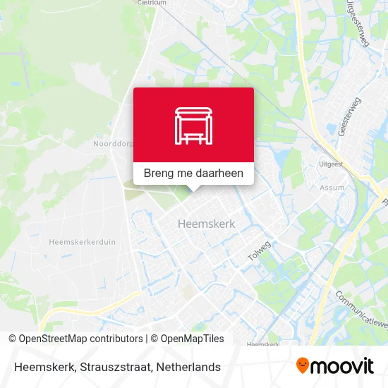 Heemskerk, Strauszstraat kaart