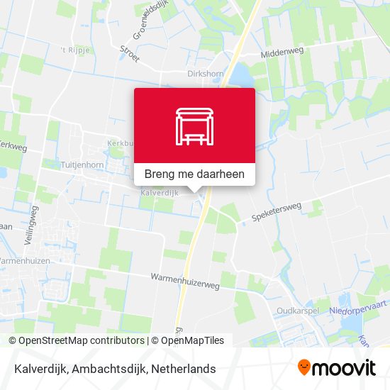 Kalverdijk, Ambachtsdijk kaart