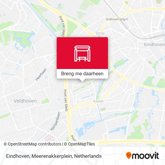 Eindhoven, Meerenakkerplein kaart